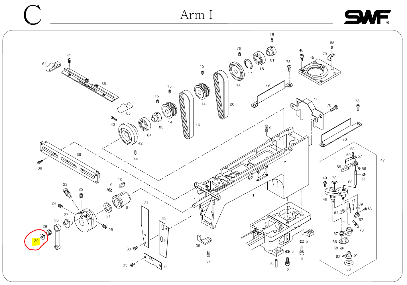 SWF_CRANK SCREW (9/64 N=40)
