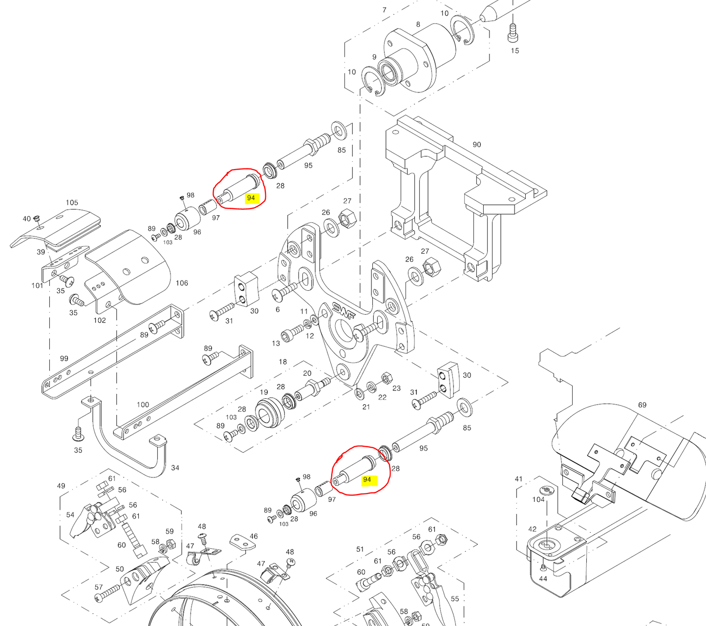 SWF_CAP GUIDE ROLLER "B"