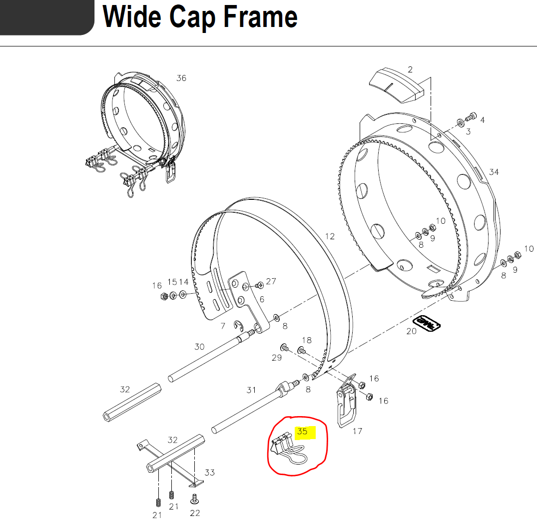 SWF_BINDER CLIP SET (CAP)