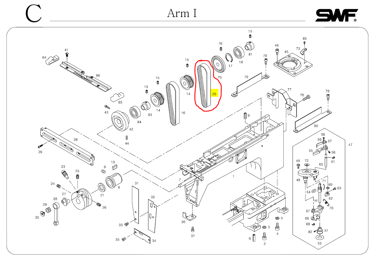 SWF_MAIN DRIVING TIMING BELT (15*S5M*L765)