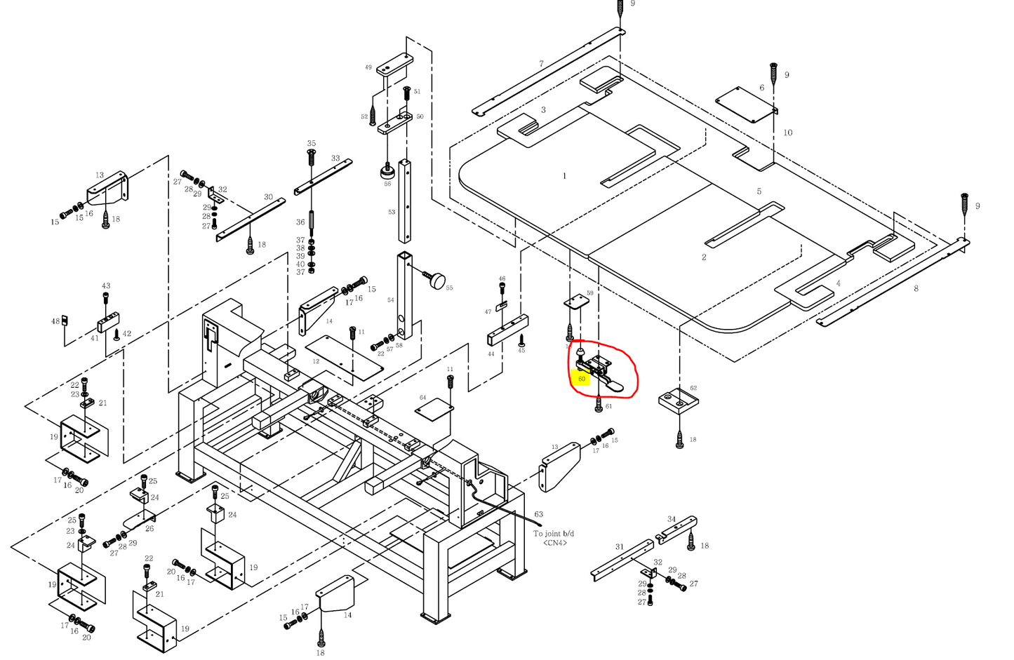 SWF_TABLE TOGGLE CLAMP