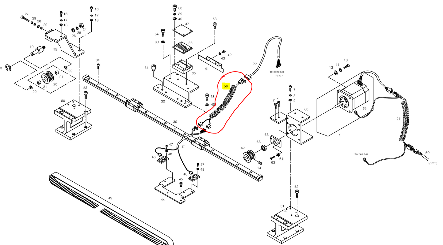 SWF_X-ORIGIN SENSOR MIDDLE CABLE