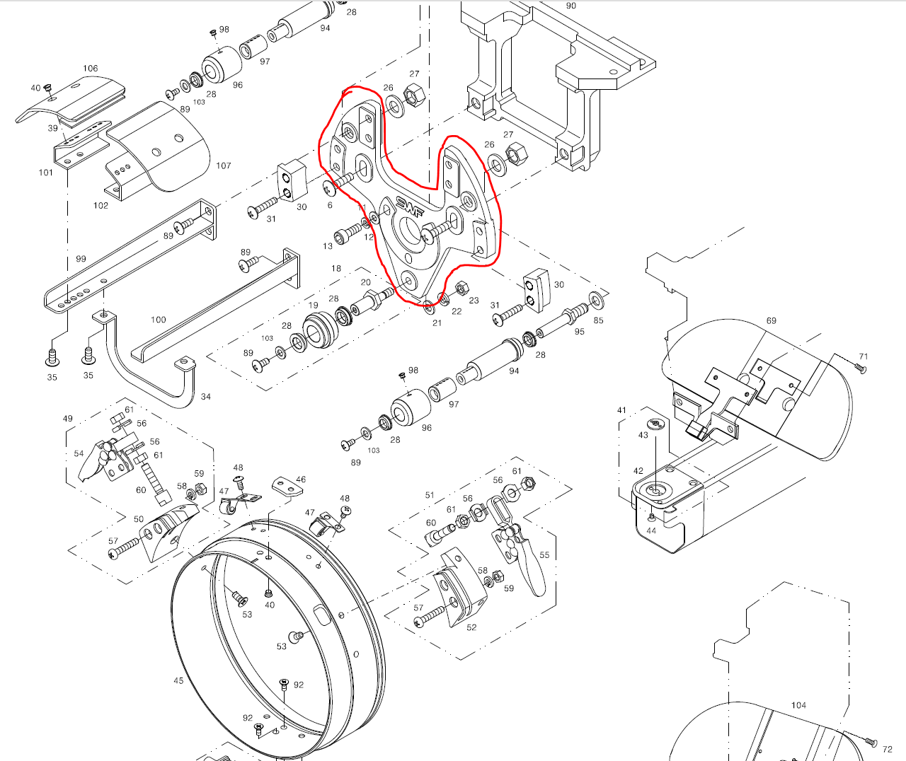 SWF_CAP DRIVING RING BASE