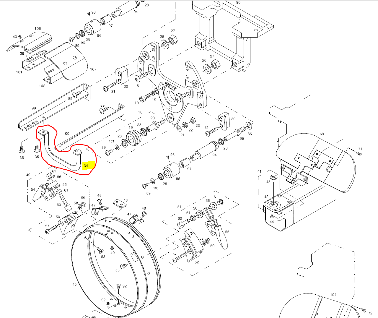 SWF_ CAP GUIDE BASE SUPPORT PLATE