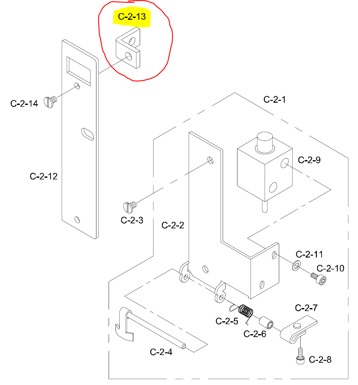 SWF_ARM GUIDE PLATE BRACKET (L)