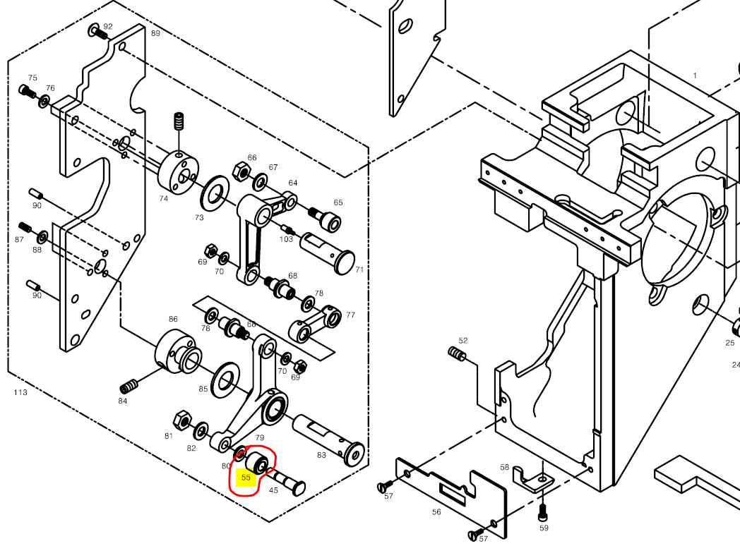SWF_PRESSER FOOT STOPPER ROLLER