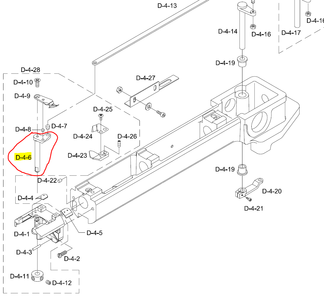 SWF_MOVING MES SHAFT-SWF/C-UK1204-45 (4.3cm) (1.69inch)