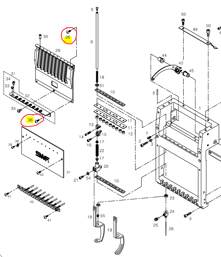 SWF_HEAD FACE PLATE COVER (U) SCREW