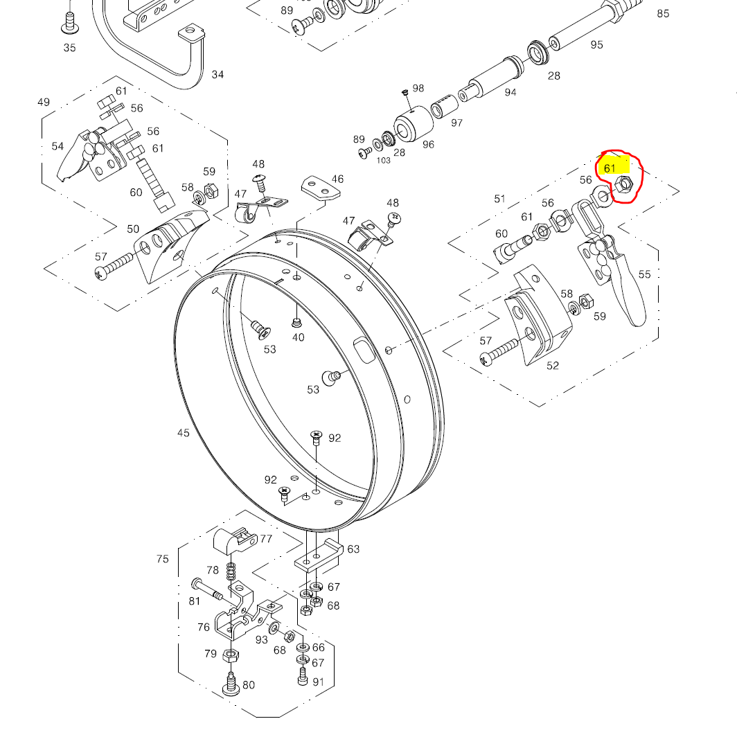 SWF_HEX. NUT (M5)