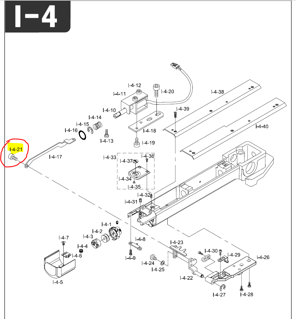 SWF_CONNECTING PLATE STUD SCREW FOR PICKER BASE
