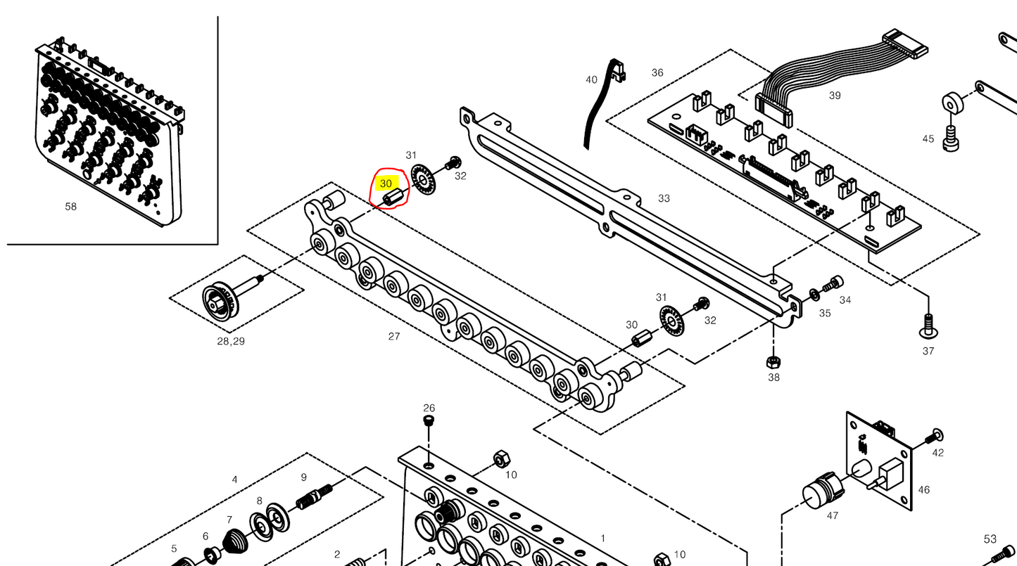 SWF_THREAD DETECTING WHEEL STUD [M2xP0.4, L=7.5]
