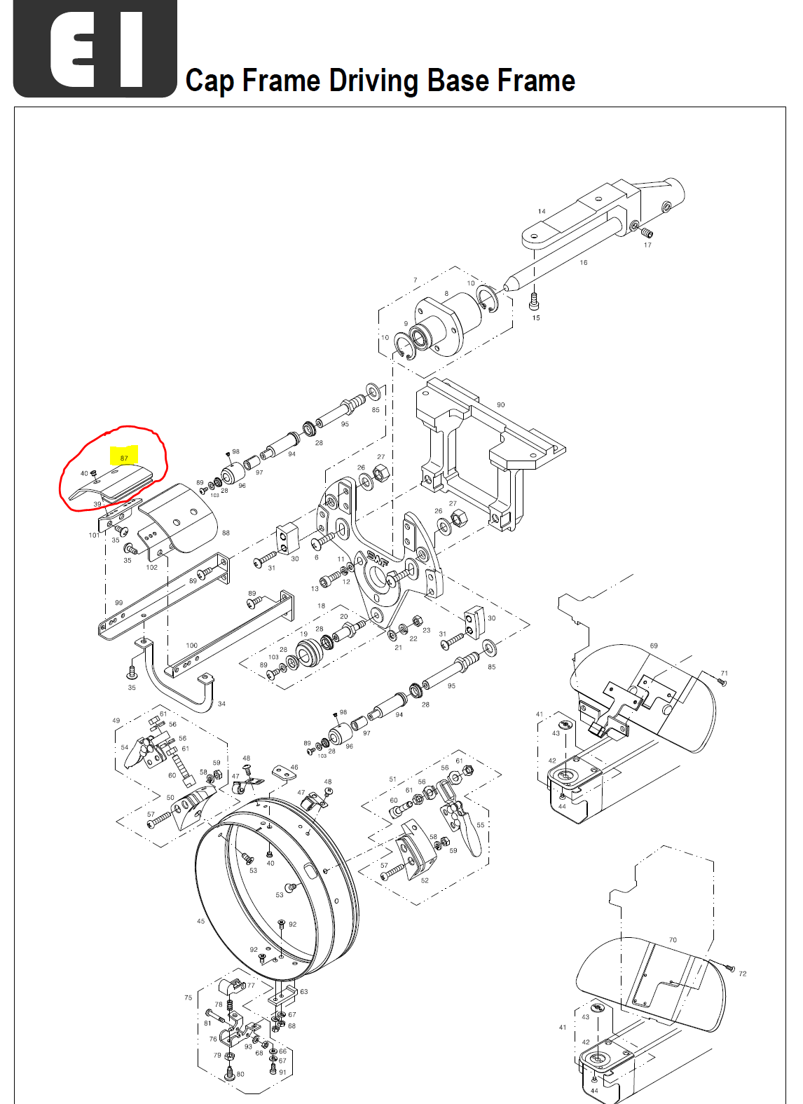 SWF_Q.C CAP FRAME NEEDLE PLATE GUIDE (L)
