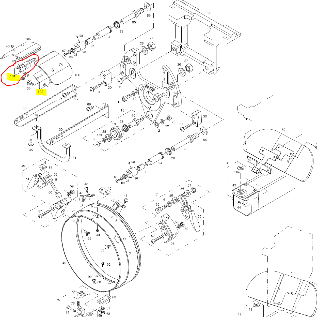 SWF_CAP NEEDLE PLATE GUIDE BRACKET (L)