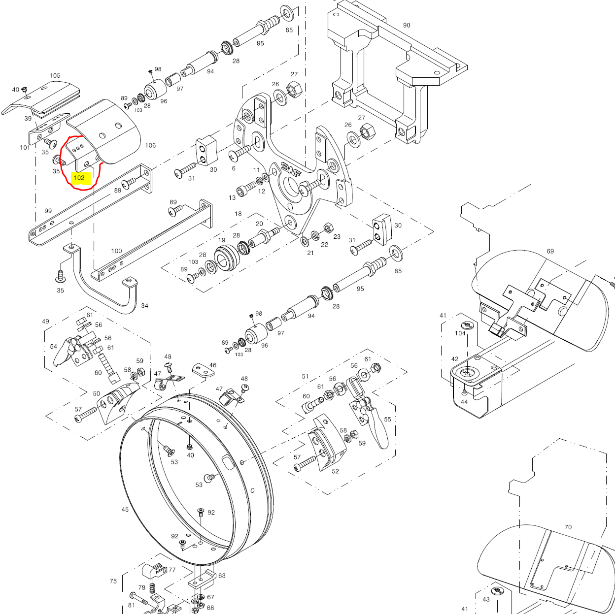 SWF_CAP NEEDLE PLATE GUIDE BRACKET (R)
