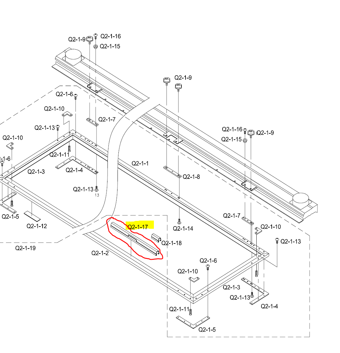 SWF_EMBROIDERY FRAME CLIP L=220