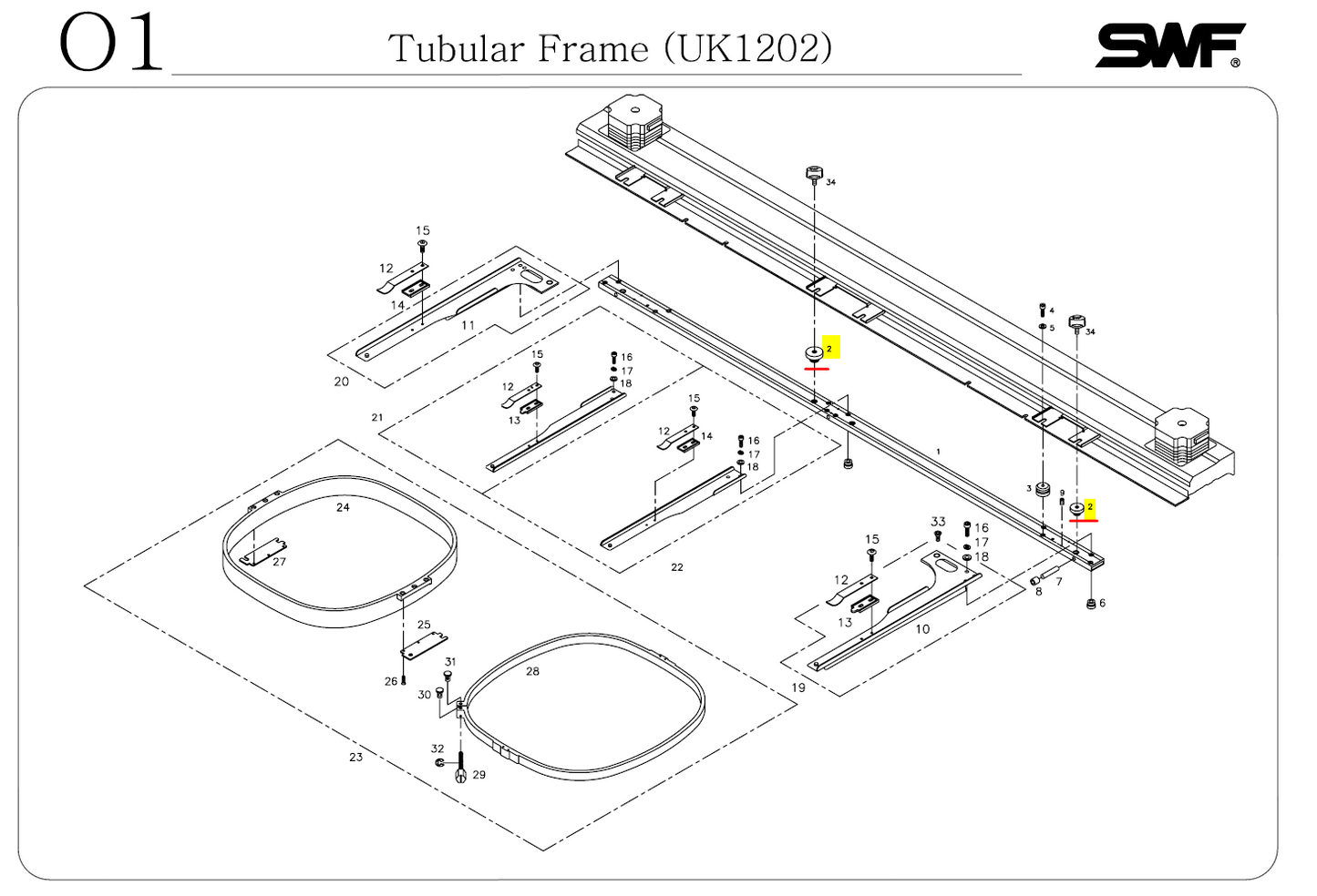 SWF_BUSING NUT, SCREW BUSH "A"