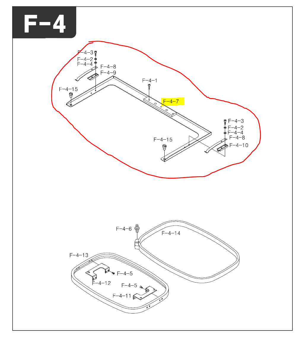 SWF_TUBULAR FRAME ATTACHMENT SET_MA-6 (448MM)