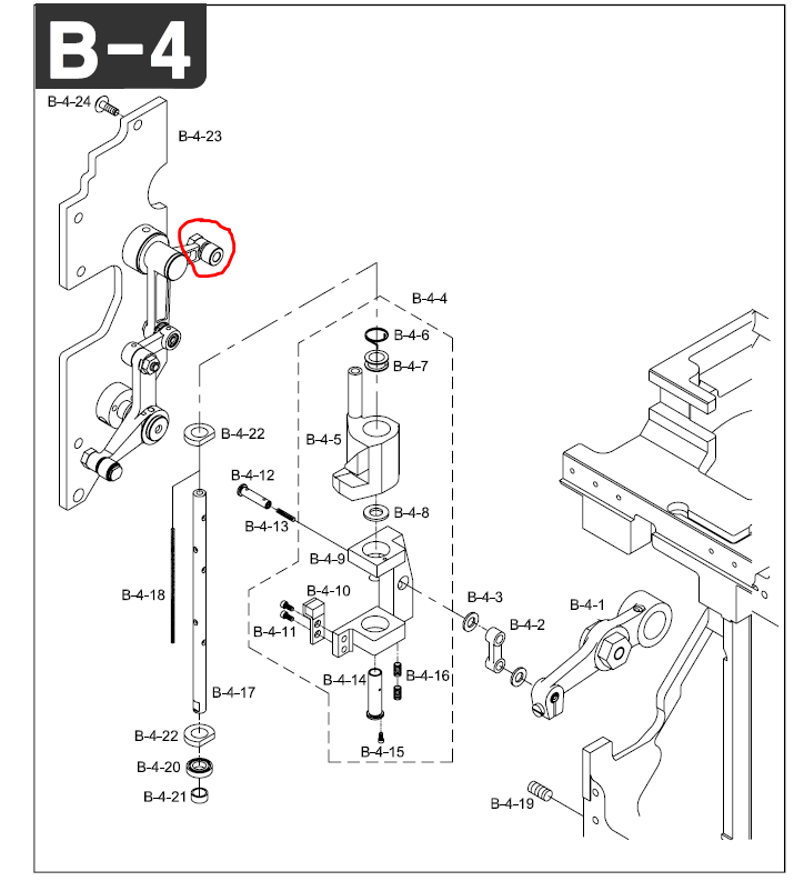SWF_DRIVING ROLLER HINGE PIN Ass'y [9mm]