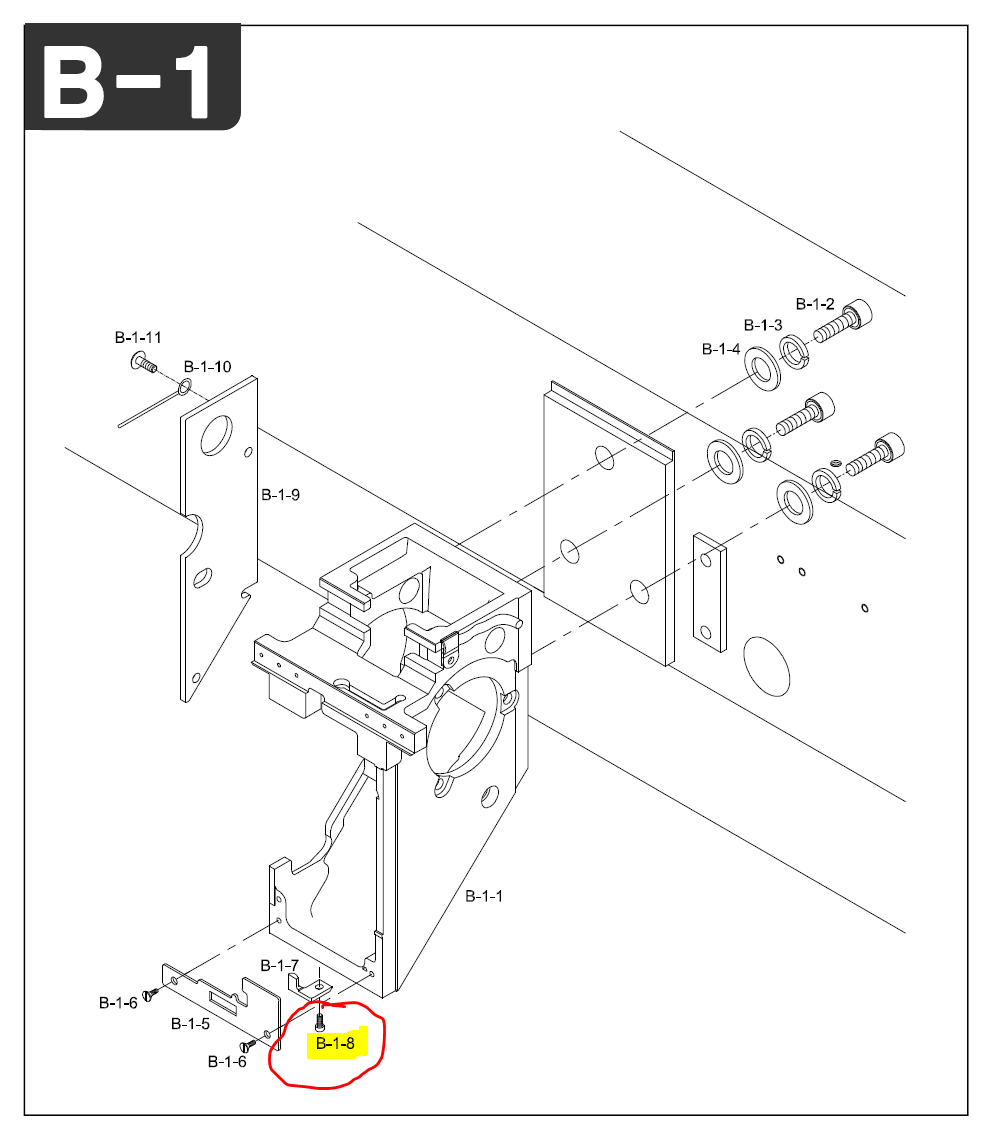 SWF_HEAD RAIL HOLDER SCREW(11/64,40,L10)