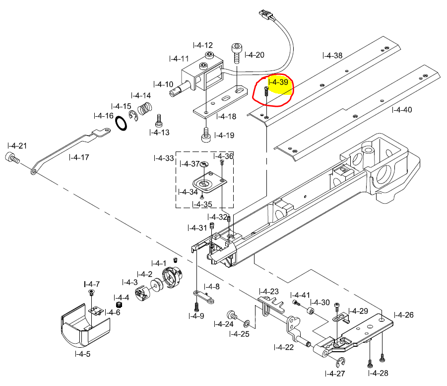 SWF_BED COVER SCREW (9/64" 40 L=6)