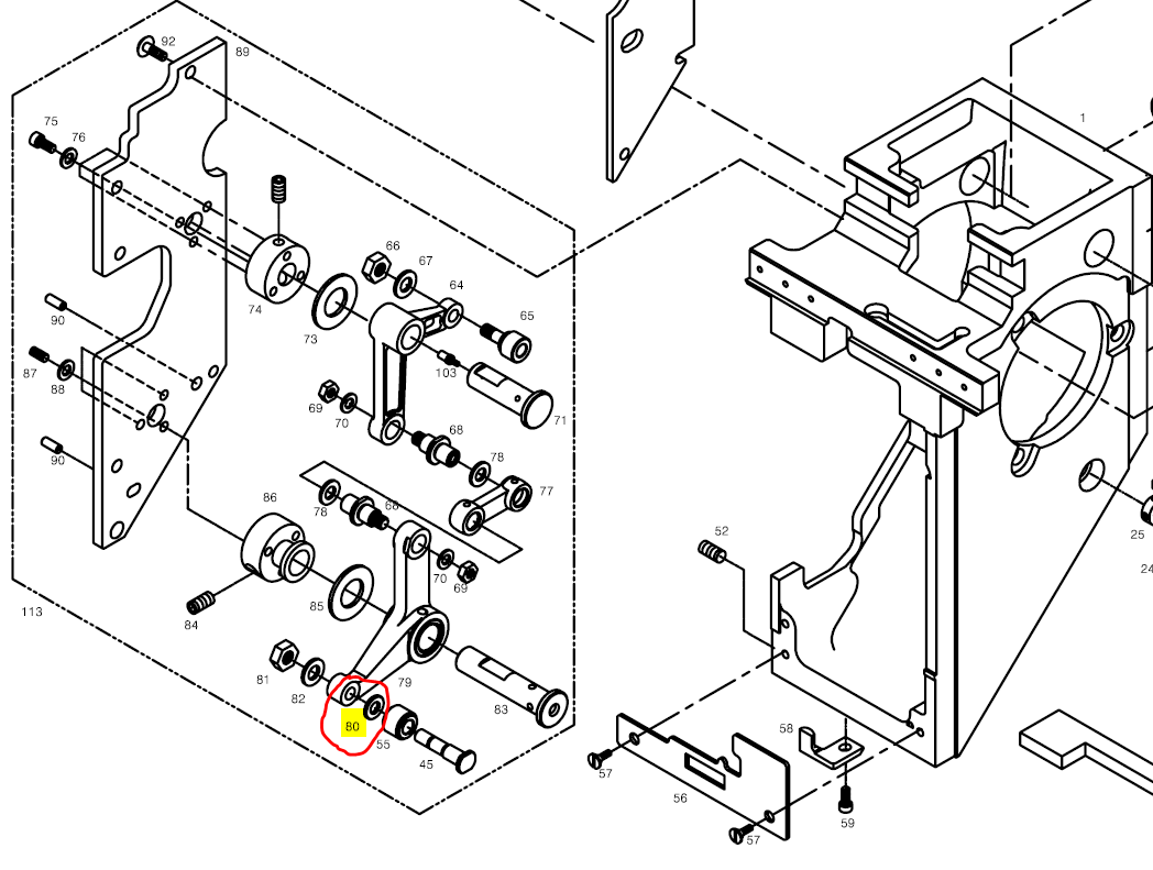 SWF_PRESSER FOOT STOPPER ROLLER WASHER