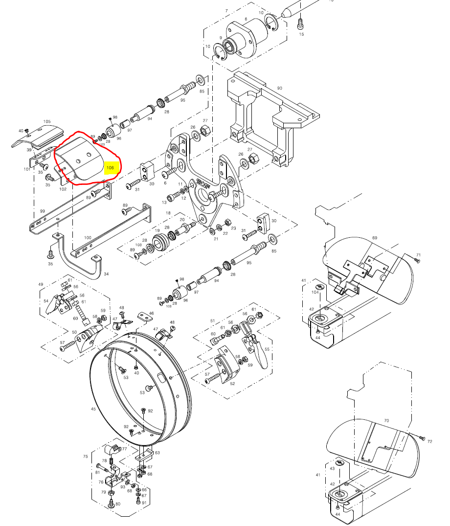 SWF_CAP NEEDLE PLATE GUIDE (LEFT)