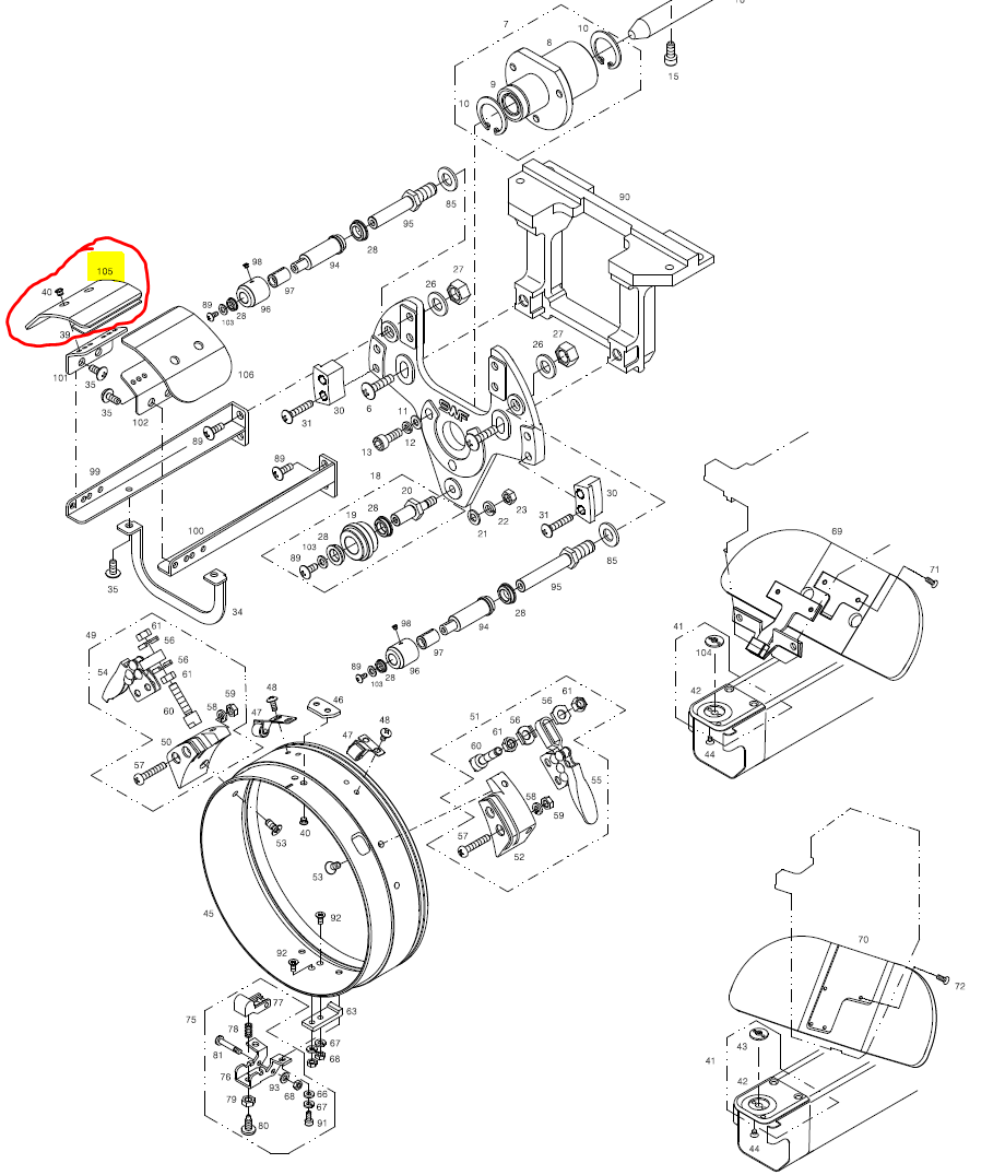 SWF_CAP NEEDLE PLATE GUIDE (RIGHT)