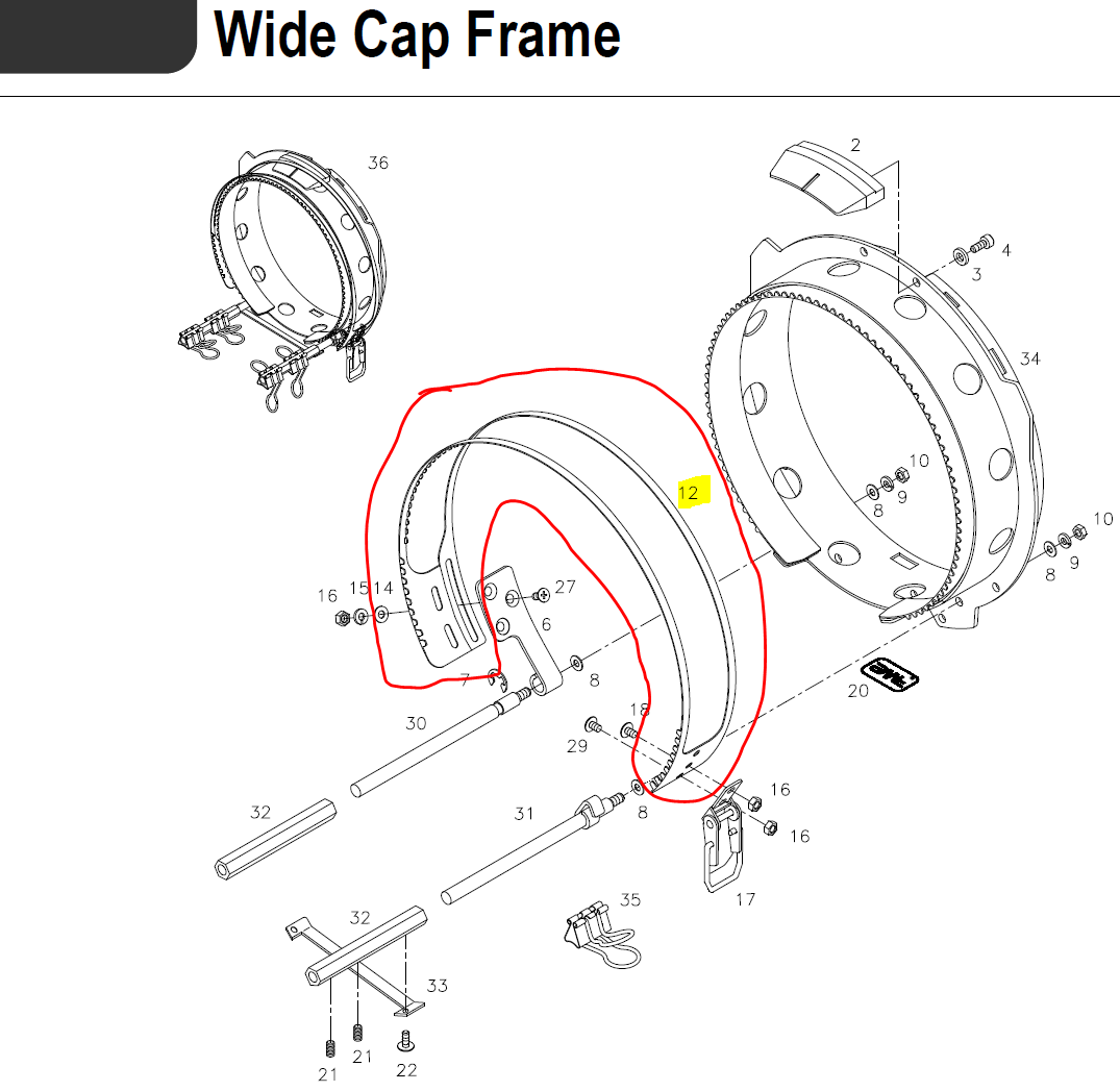 SWF_CAP WIDE COVER FRAME (Lid Frame)