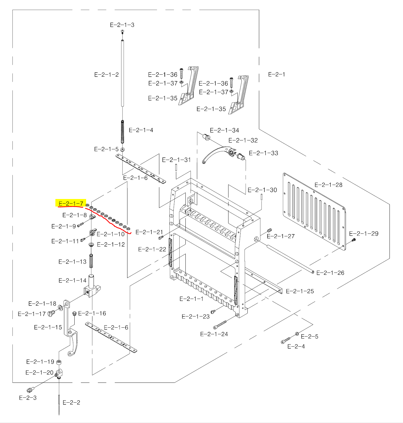 SWF_NEEDLE BAR CUSHION RUBBER