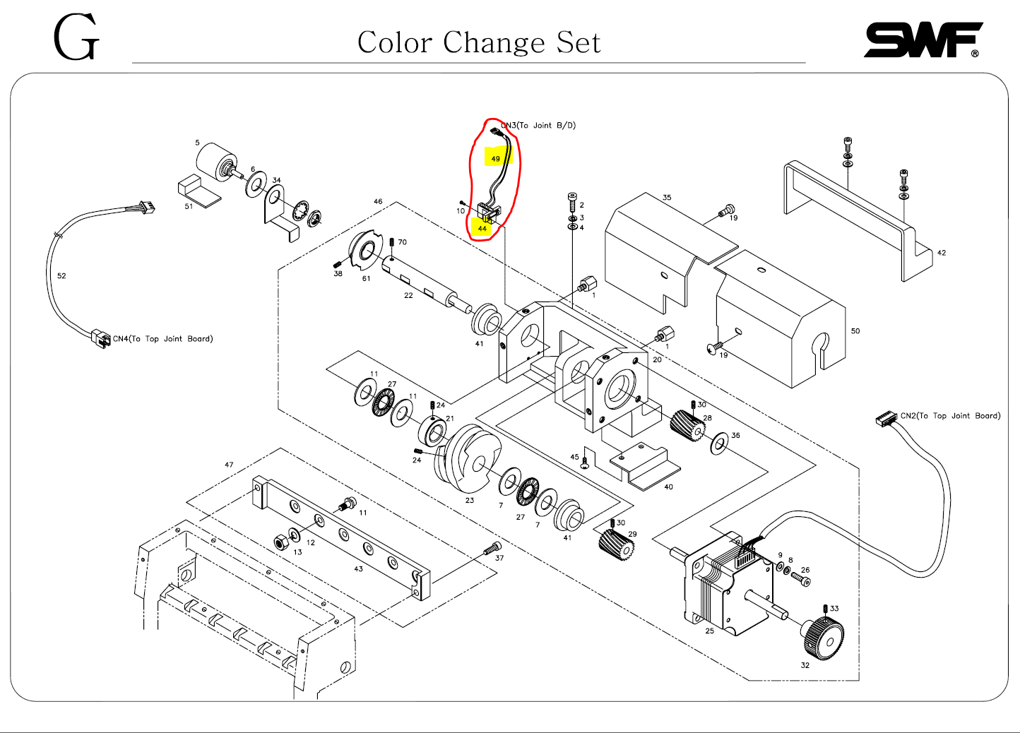 SWF_HALF TURN SENSOR WITH CABLE