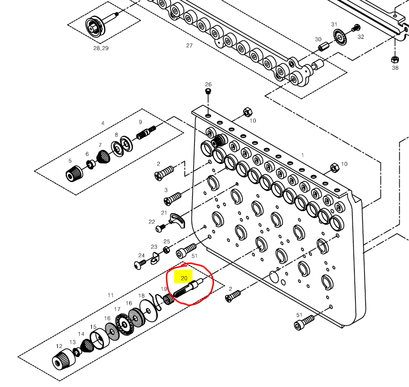 SWF_THREAD TENSION ADJUSTING STUD