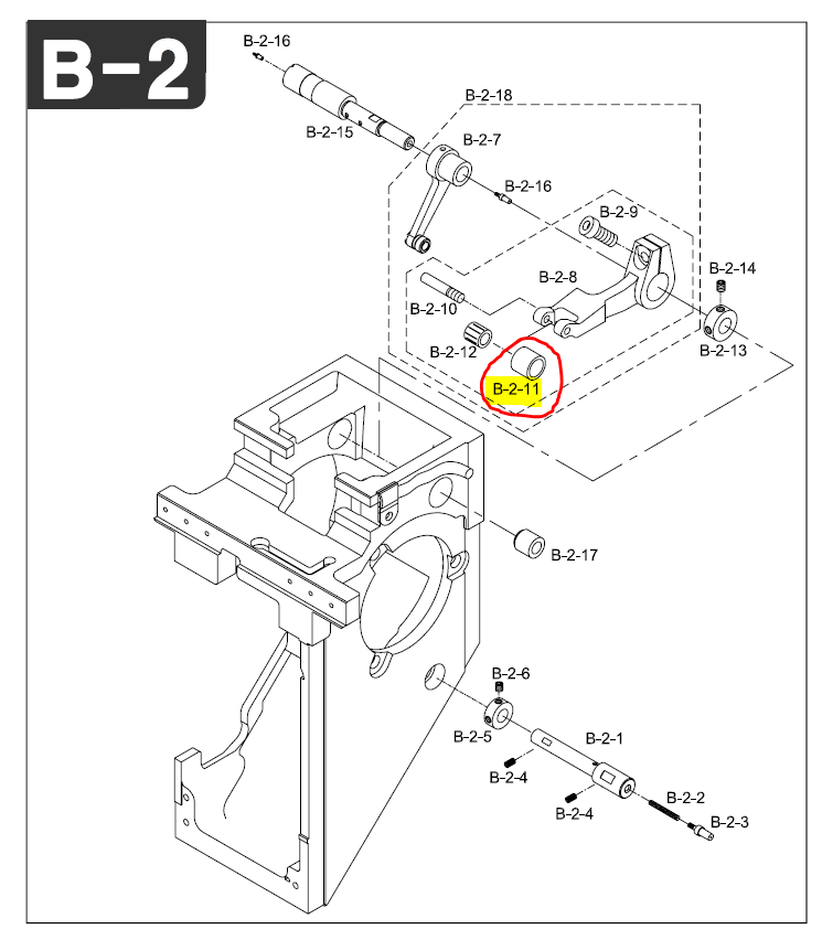 SWF_ROLLER FOR DRIVING LEVER "B"