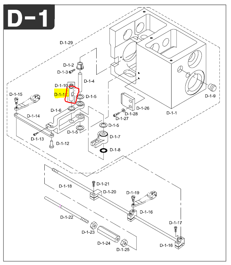 SWF_TRIM CAM ROLLER DRIVING SHAFT (@10*L50)