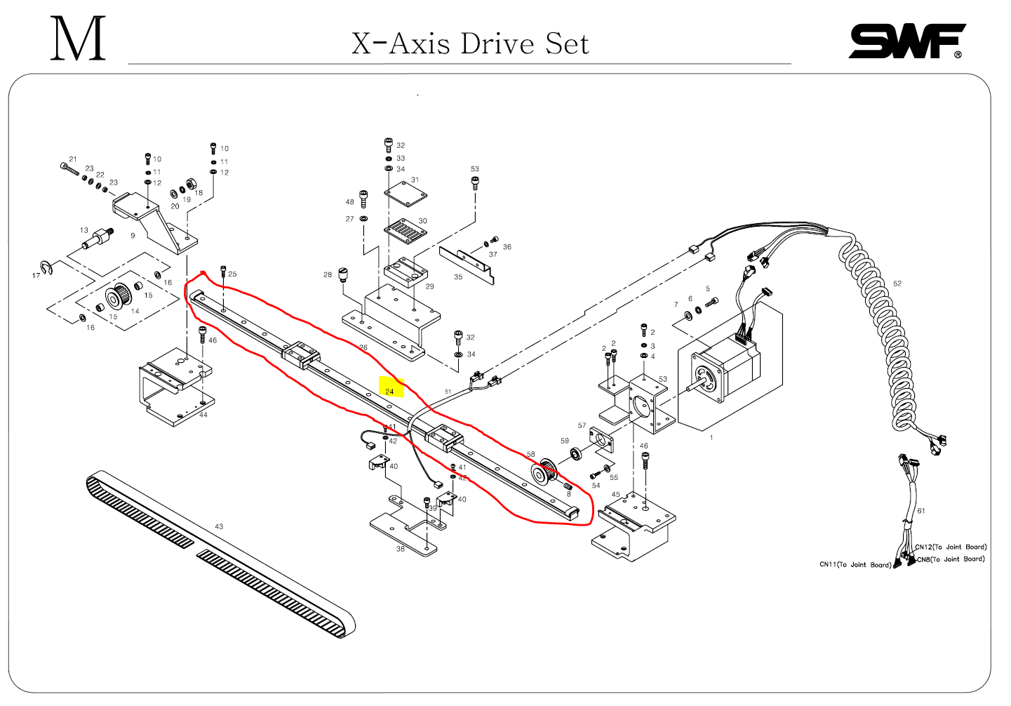 SWF_LM GUIDE-X MCM15M2UU,920L