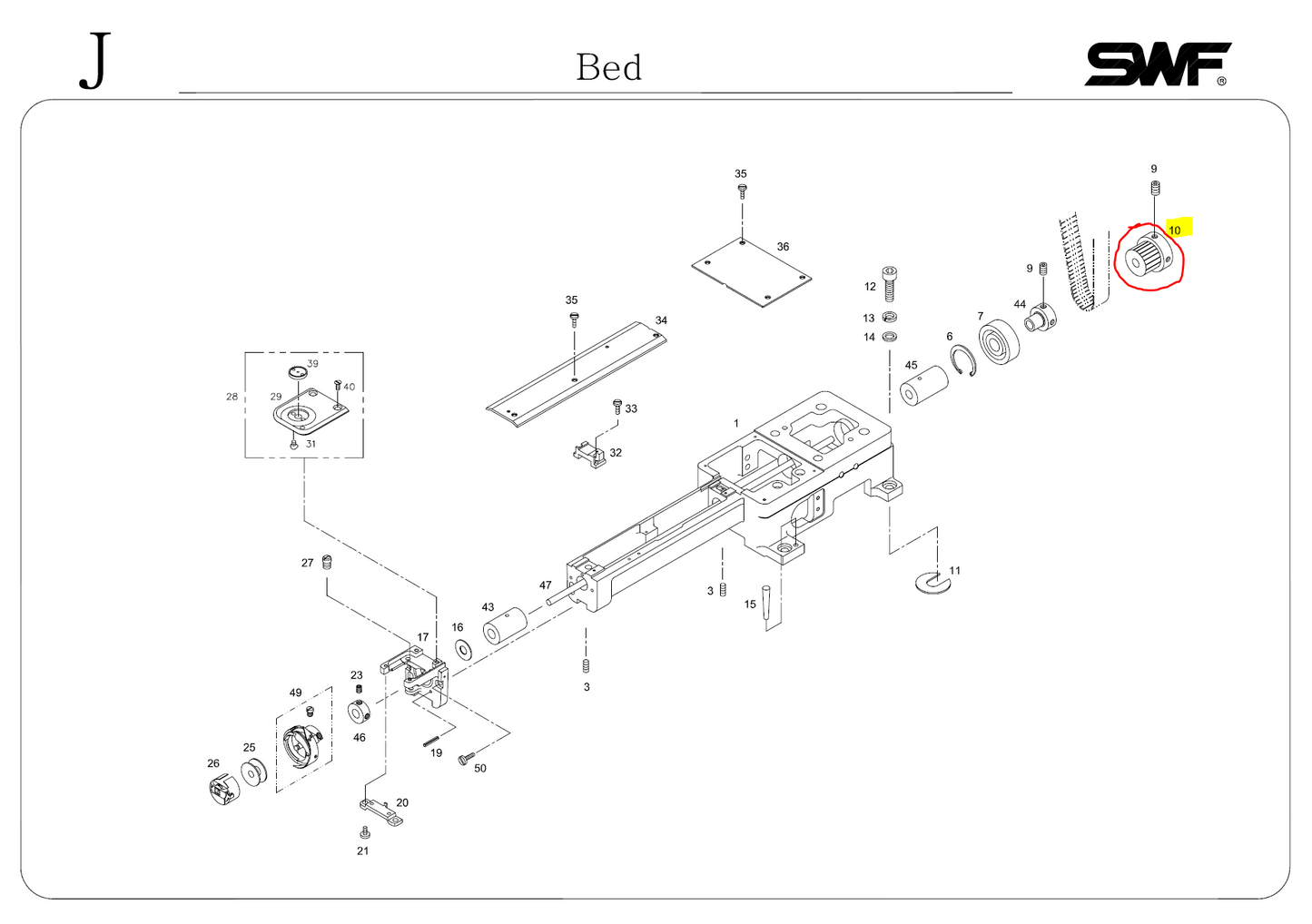 SWF_HOOK SHAFT TIMING PULLEY_CPT