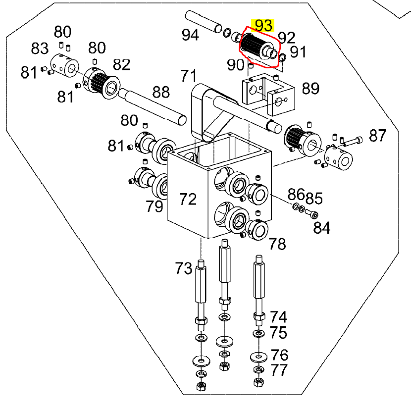 SWF_PULLEY BOX IDLER PULLEY