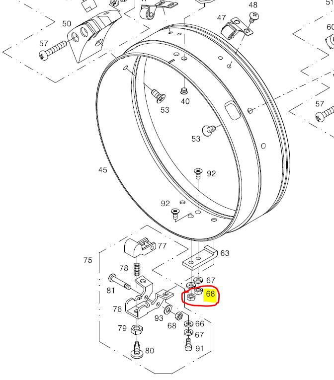 SWF_HEX. NUT (M3-NO2)