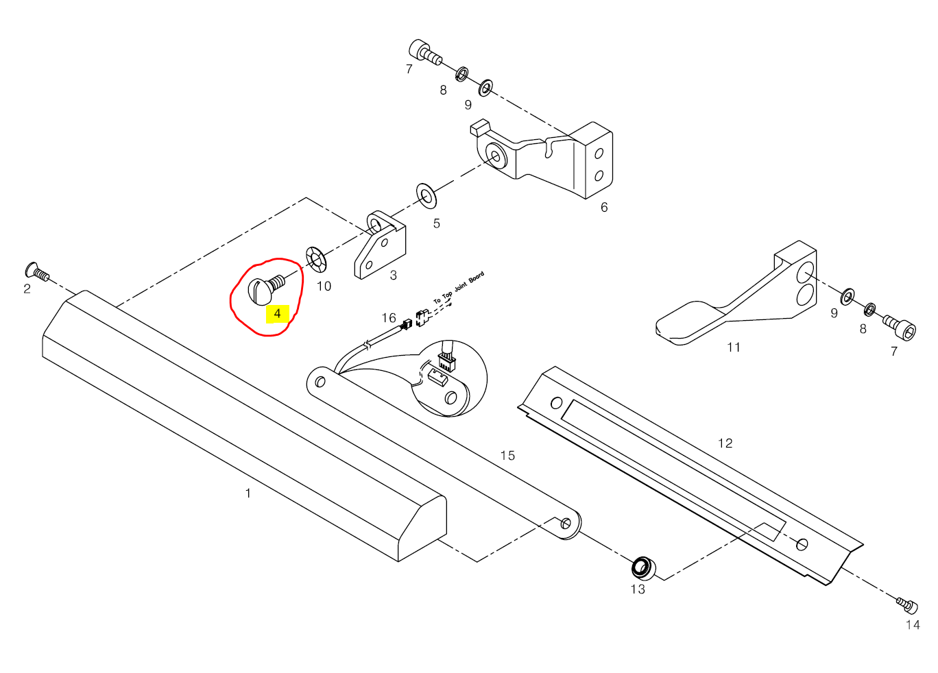 SWF_LED LAMP DRIVING LINK SCREW